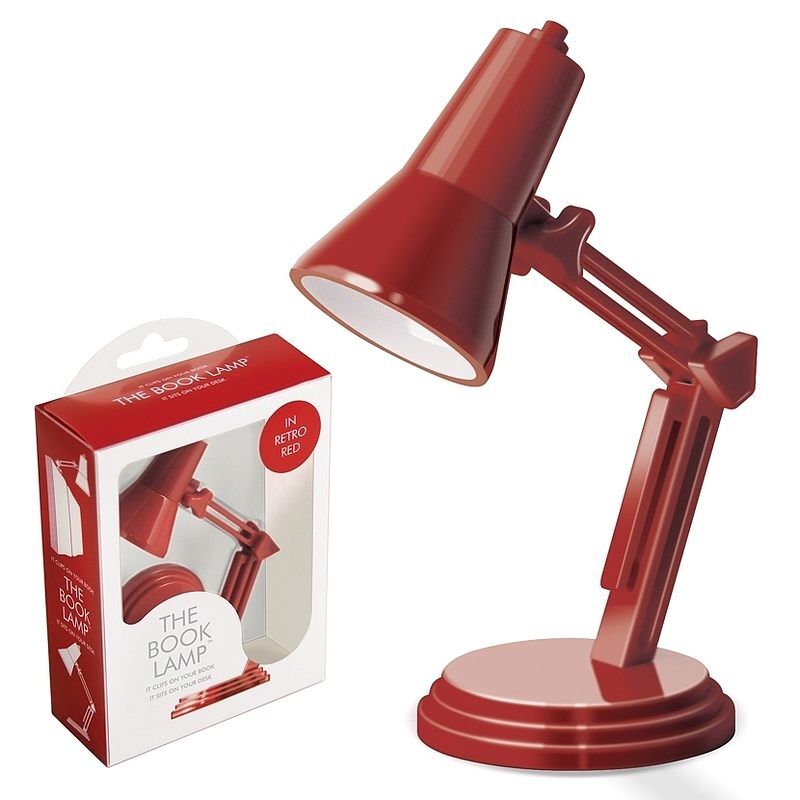 The book lamp - lampka do książki - czerwona