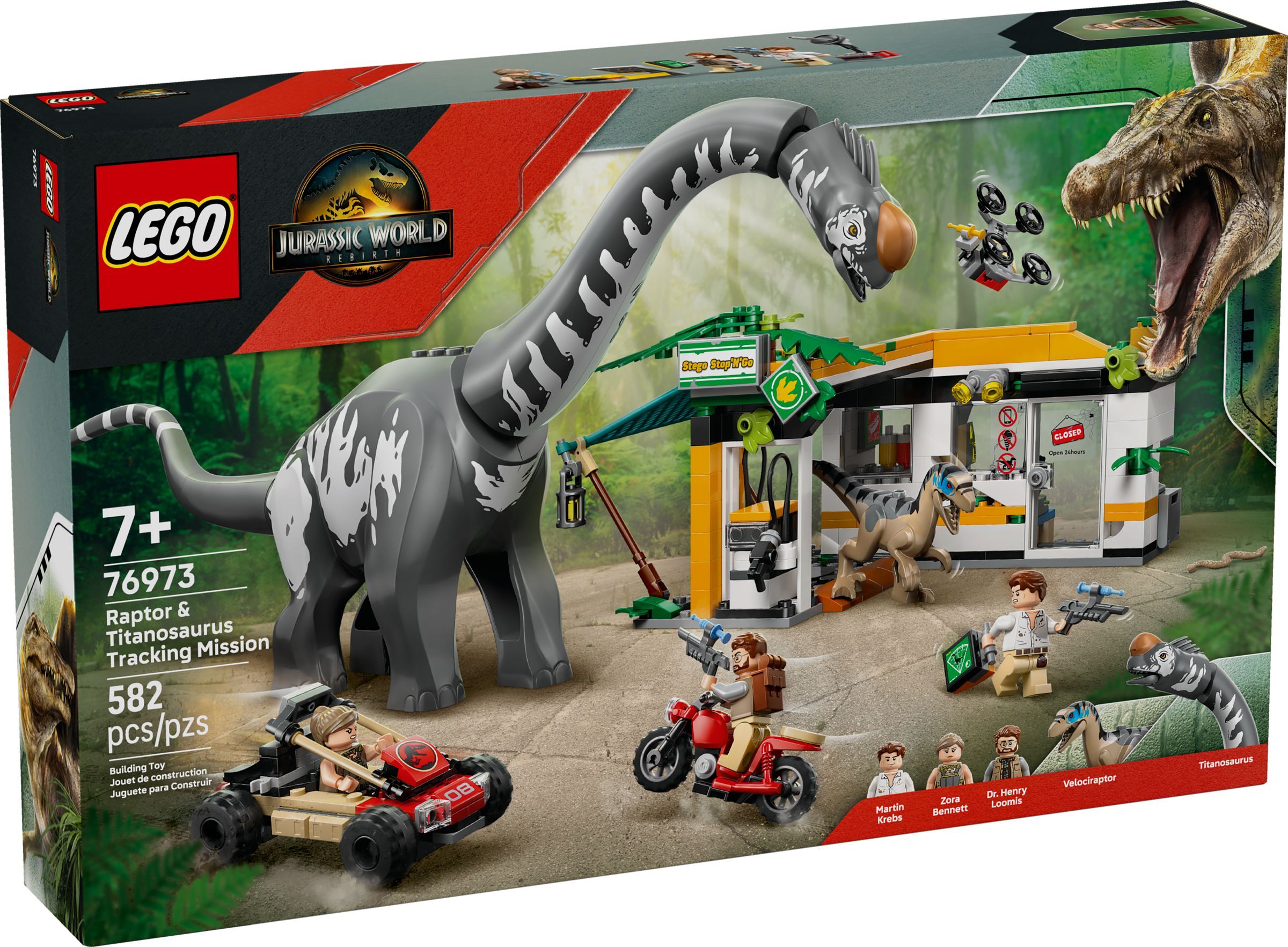 LEGO Jurassic World Na tropie Tytanozaura i Raptora 76973