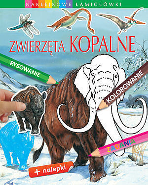 Zwierzęta kopalne. Naklejkowe łamigłówki