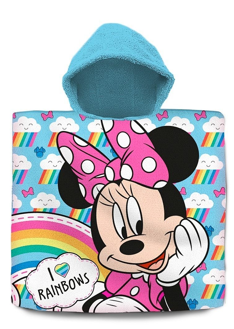 Poncho kąpielowe minnie 120x60 cm mn-242p