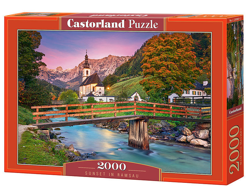 Puzzle 2000 zachód słońca w ramsau c-200801-2