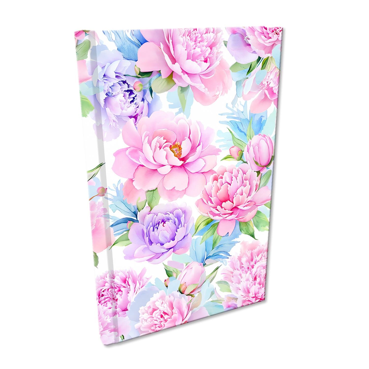 Notes A5 kratka Soft Touch Kwiaty Pastel