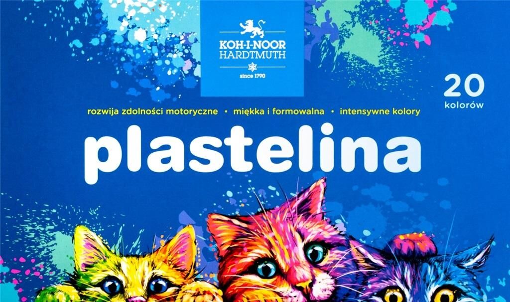Plastelina Kotki 400g. 20 kolorów