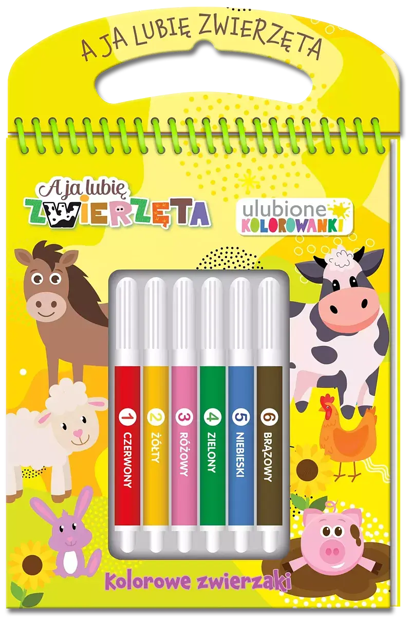 A ja lubię zwierzęta. Ulubione kolorowanki 2. Kolorowe zwierzaki