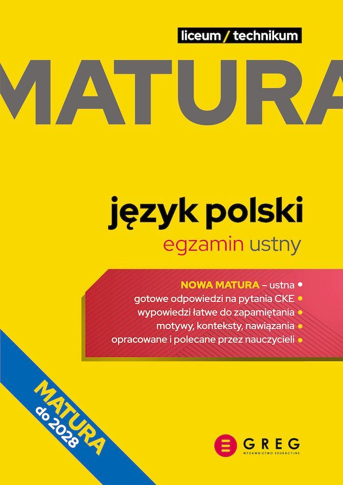 Język polski. Matura. Egzamin ustny. Repetytorium maturalne wyd. 2026