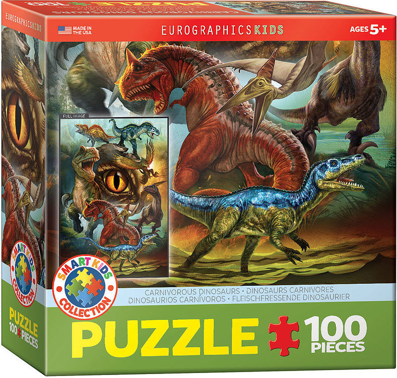 Puzzle 100 smartkids carnivorous dinosaurs 6100-0359