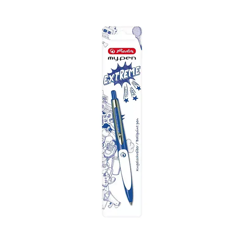 Długopis my. Pen niebiesko-biały