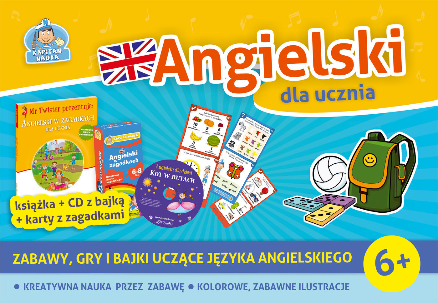 Kapitan Nauka Pakiet Angielski dla ucznia 6+