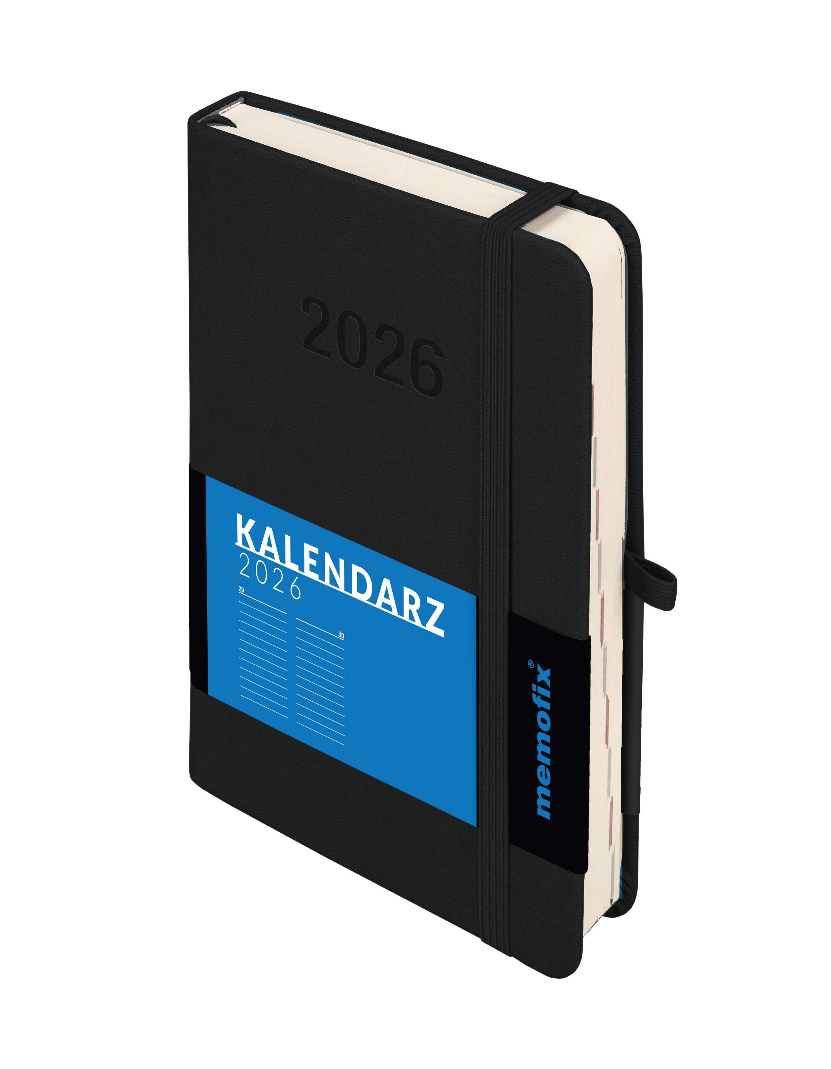 Kalendarz 2026 Memofix B6 DNS czarny