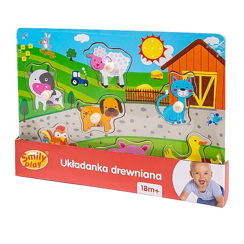 Układanka drewniana farma uchwyty spw83600 an01