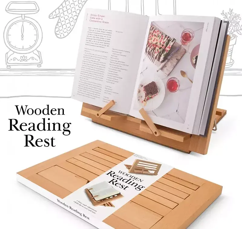 Podstawka pod książkę/tablet wooden reading rest