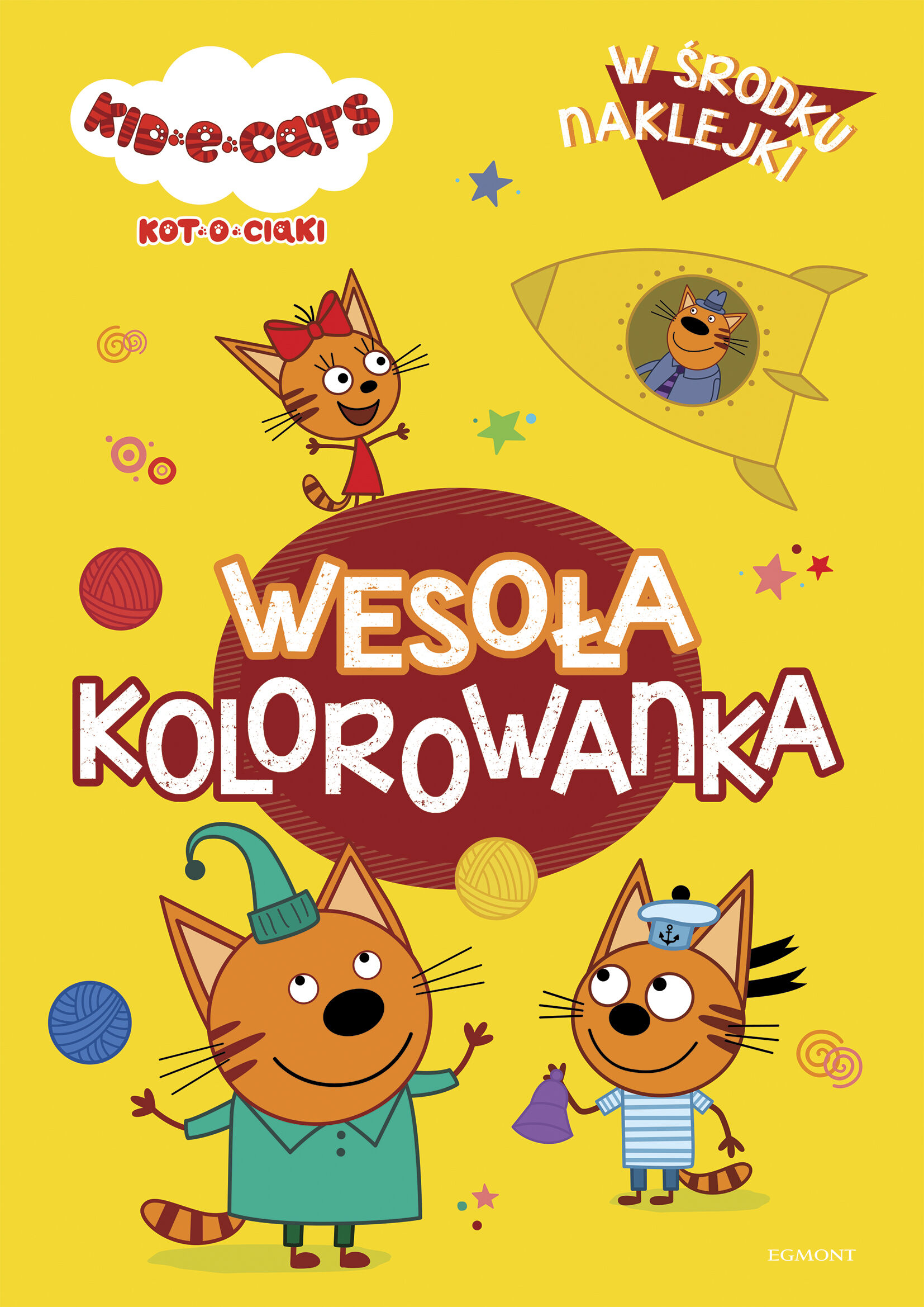 Kot-o-ciaki. Wesoła kolorowanka z naklejkami