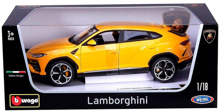 Bburago Model 1:18 Lamborghini Urus zółty