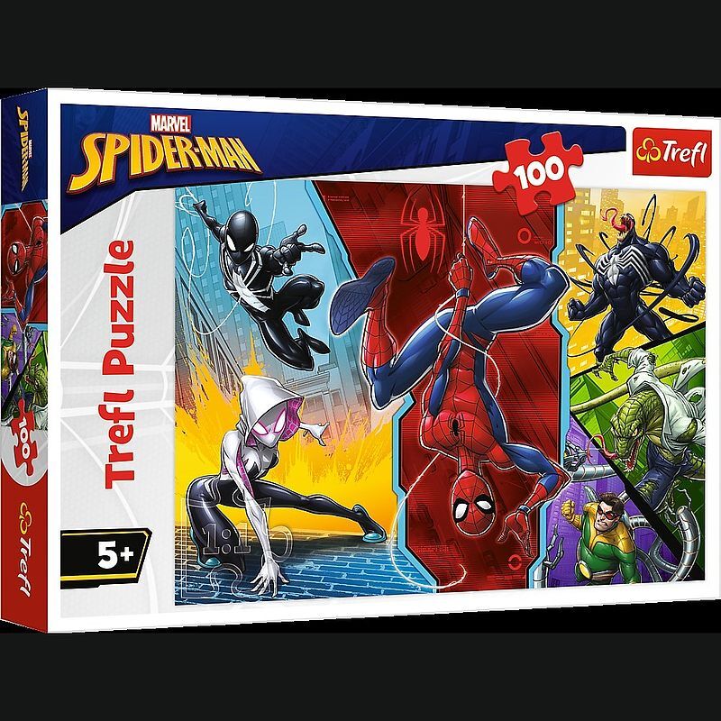 Puzzle 100 do góry nogami spider-man 16347