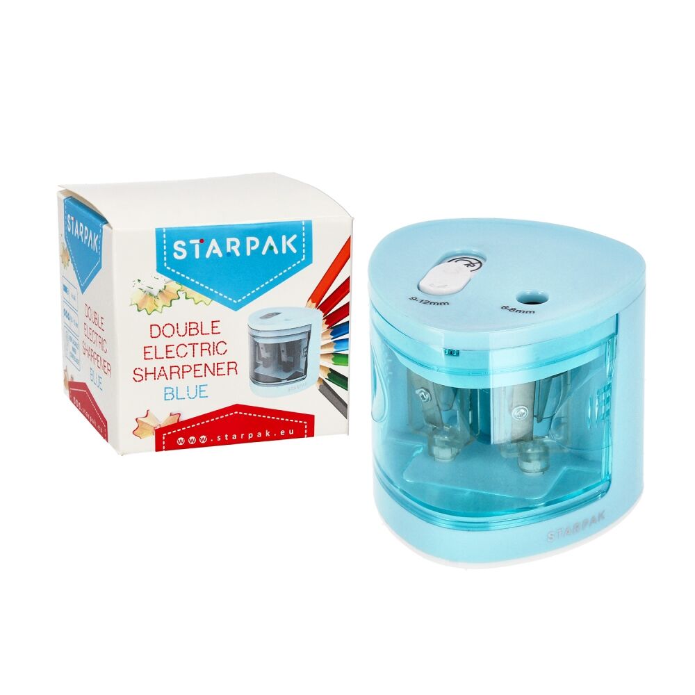 Temperówka elektryczna Starpak podwójna niebieska