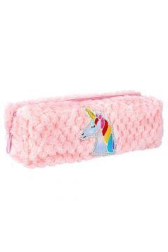 Piórnik saszetka pluszowa pink unicorn