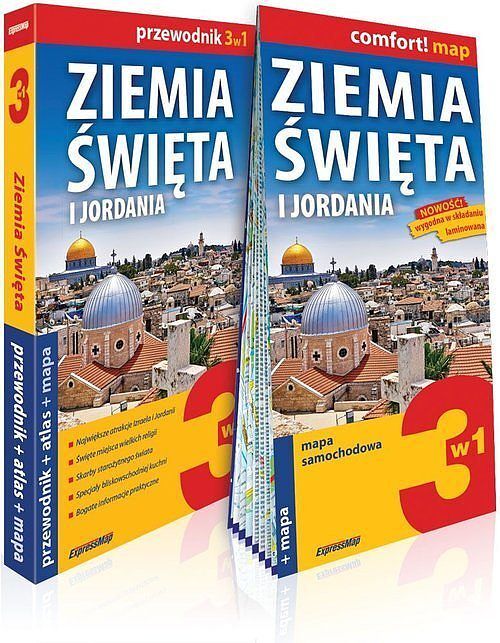 Ziemia Święta i Jordania 3w1: przewodnik + atlas + mapa