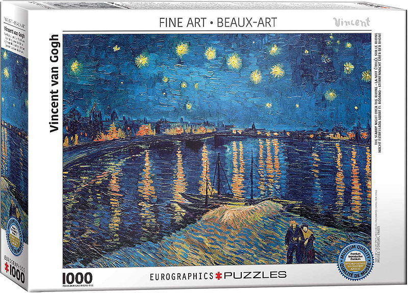 Puzzle 1000 eg-the starry night over the r 6000-5708