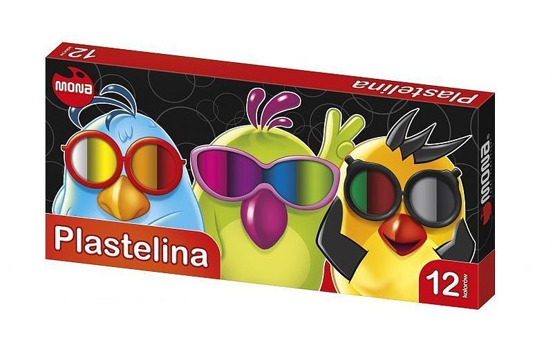 Plastelina mona 12 kolorów