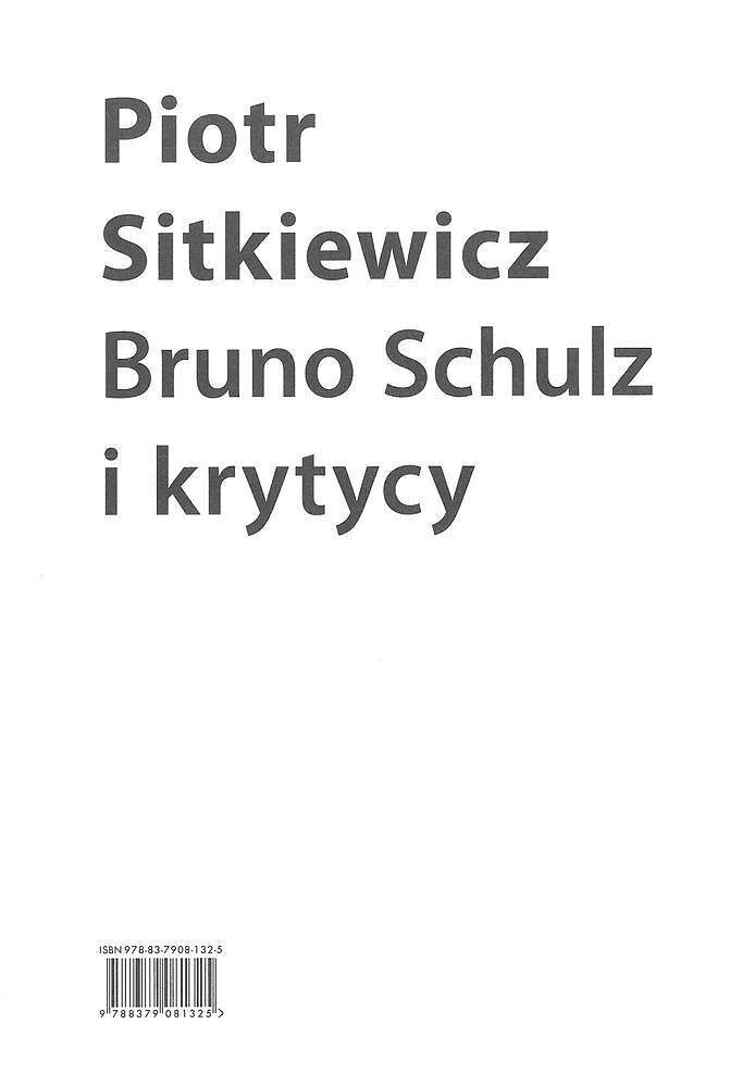 Bruno schulz i krytycy