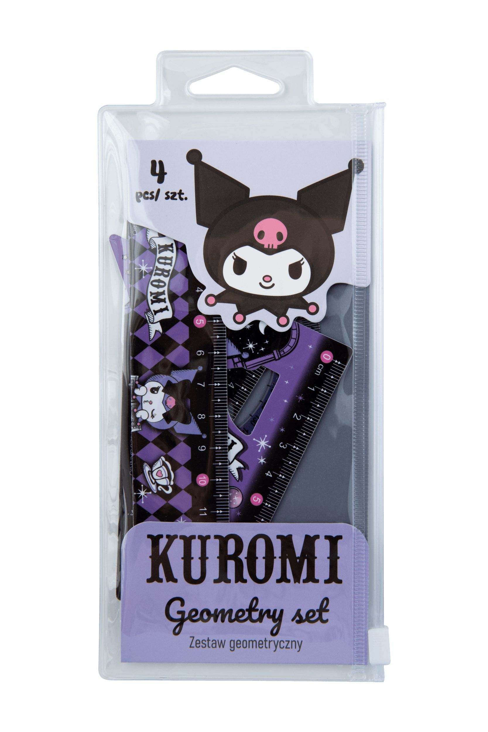 Zestaw geometryczny Kuromi 4 sztuki