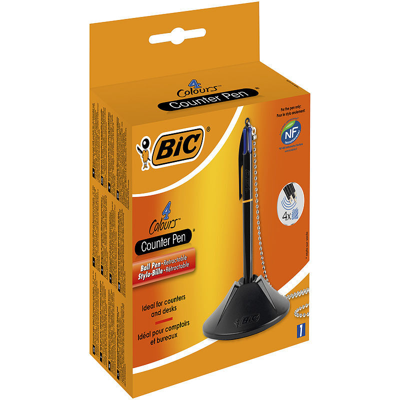 Długopis bic 4 colours counter pen niebieski pudełko 1szt