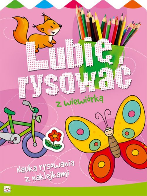 Lubię rysować z wiewiórką. Nauka rysowania z naklejkami.