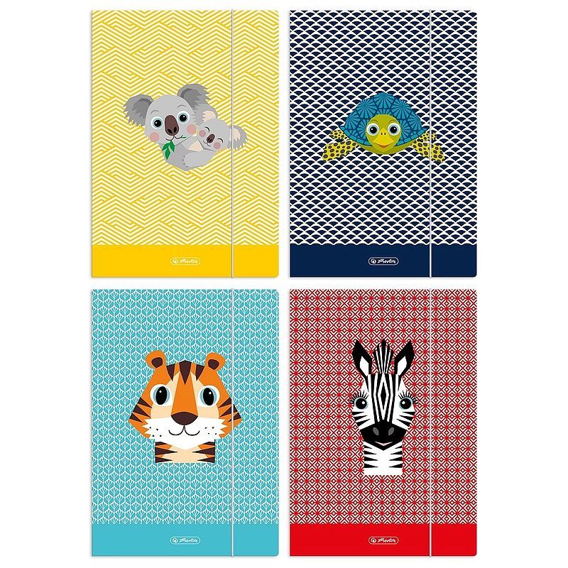 Teczka a4 z gumką cute animals 1 szt. Mix