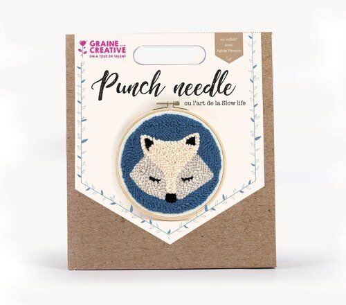 Zestaw Punch Needle Lisek D: 20 Cm Graine Creative