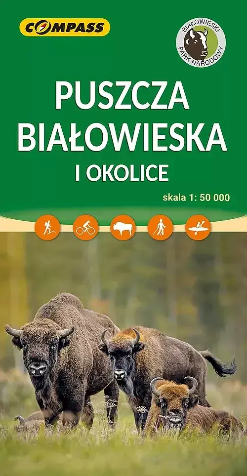 Puszcza Białowieska. Mapa turystyczna w skali 1:50 000