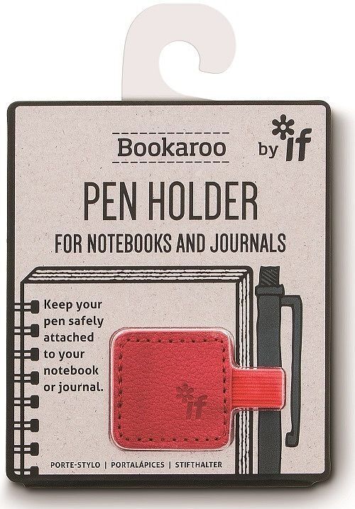 Bookaroo pen holder - uchwyt na długopis - czerwony