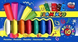 Plastelina Flamingo 10 kol.