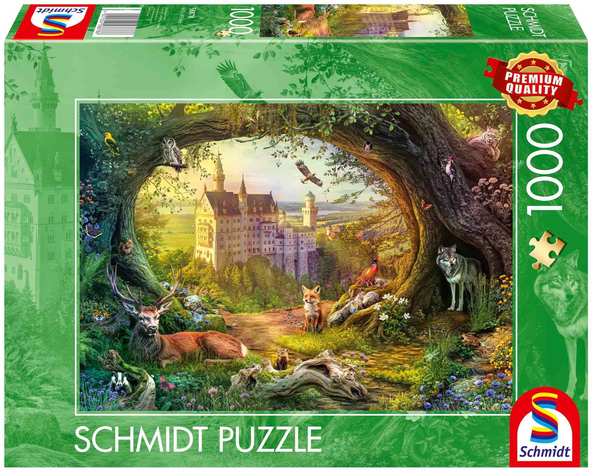 Puzzle 1000 PQ Bajkowy zamek i magiczny las 113685