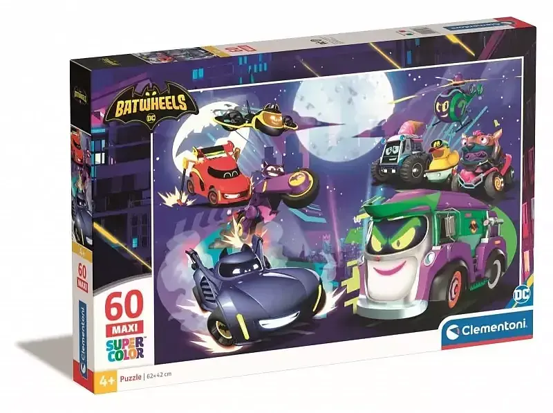 Puzzle 60 maxi super kolor batwheels 26597