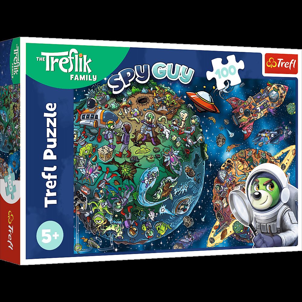 Puzzle 100 Wspaniała Rodzina Treflików w Kosmosie 16496