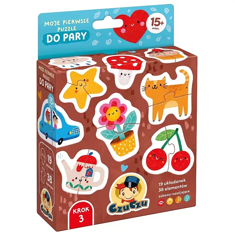 CzuCzu Moje pierwsze puzzle Do pary 15 mies.+