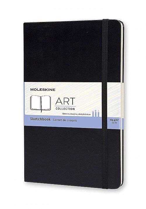 Szkicownik moleskine l (13x21cm), czarny