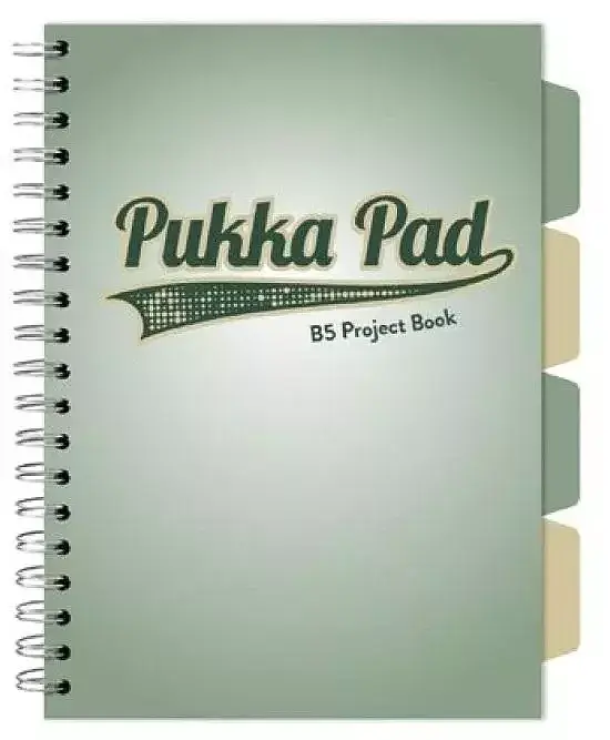 Kołozeszyt pukka pad b5 project book sage zielony