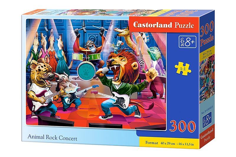 Puzzle 300 rockowy koncert zwierząt b-030453