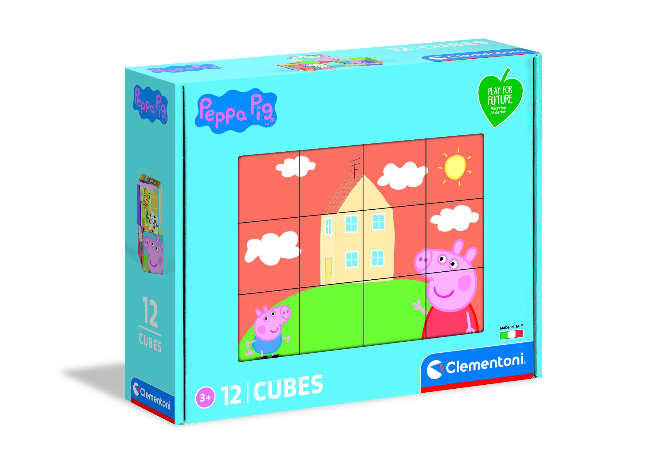 Puzzle 12 kostki play for future Świnka Pepa 45009