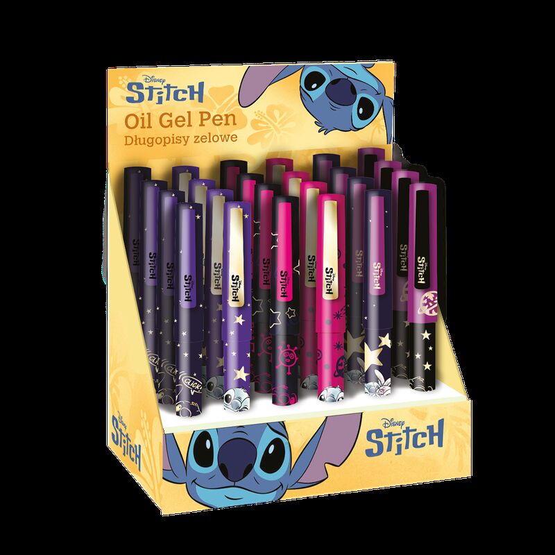 Display długopis żelowy Disney Gold  Stitch 24 sztuki