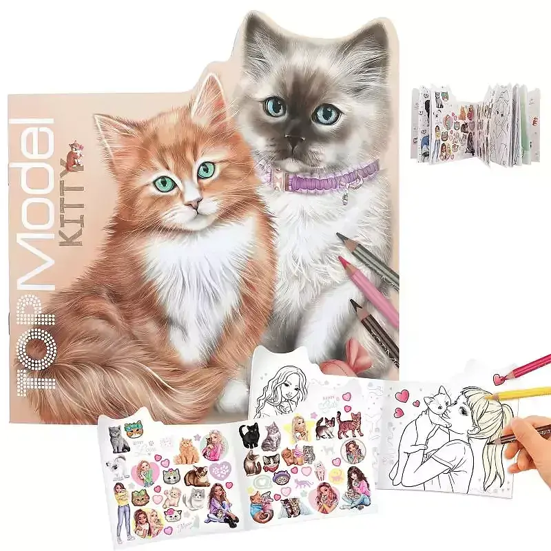 Szkicownik kitty top model z naklejkami 12713a