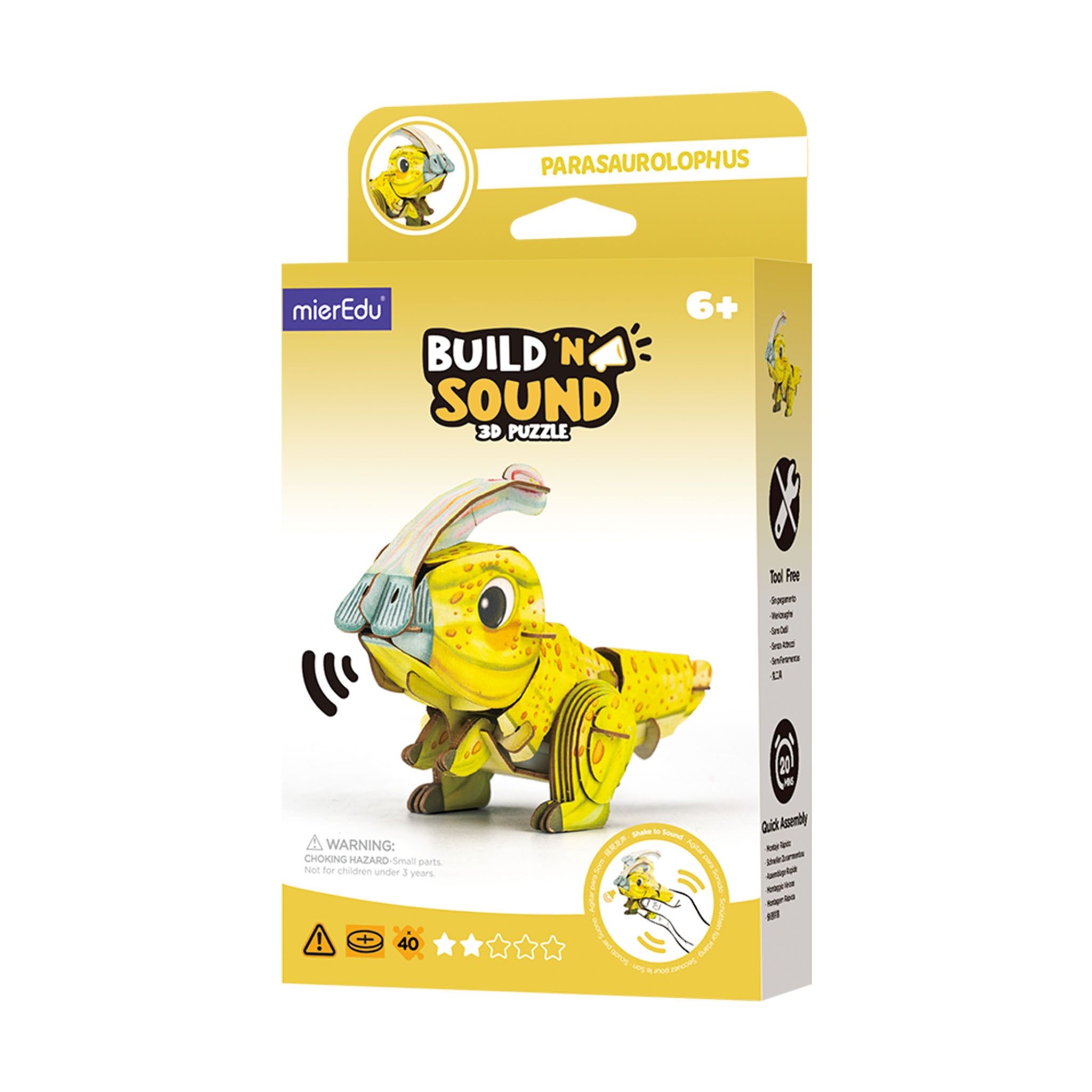 Puzzle 3D Buduj i słuchaj Parazaurolof