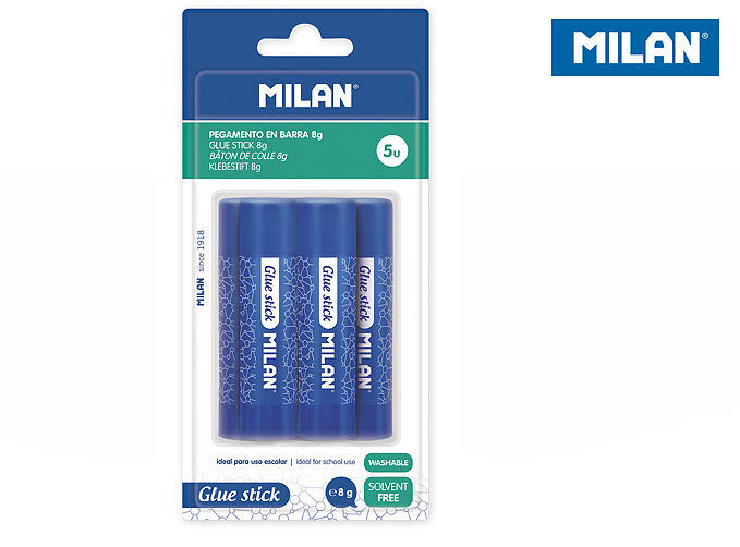 Klej w sztyfcie 8g milan na blistrze 5szt