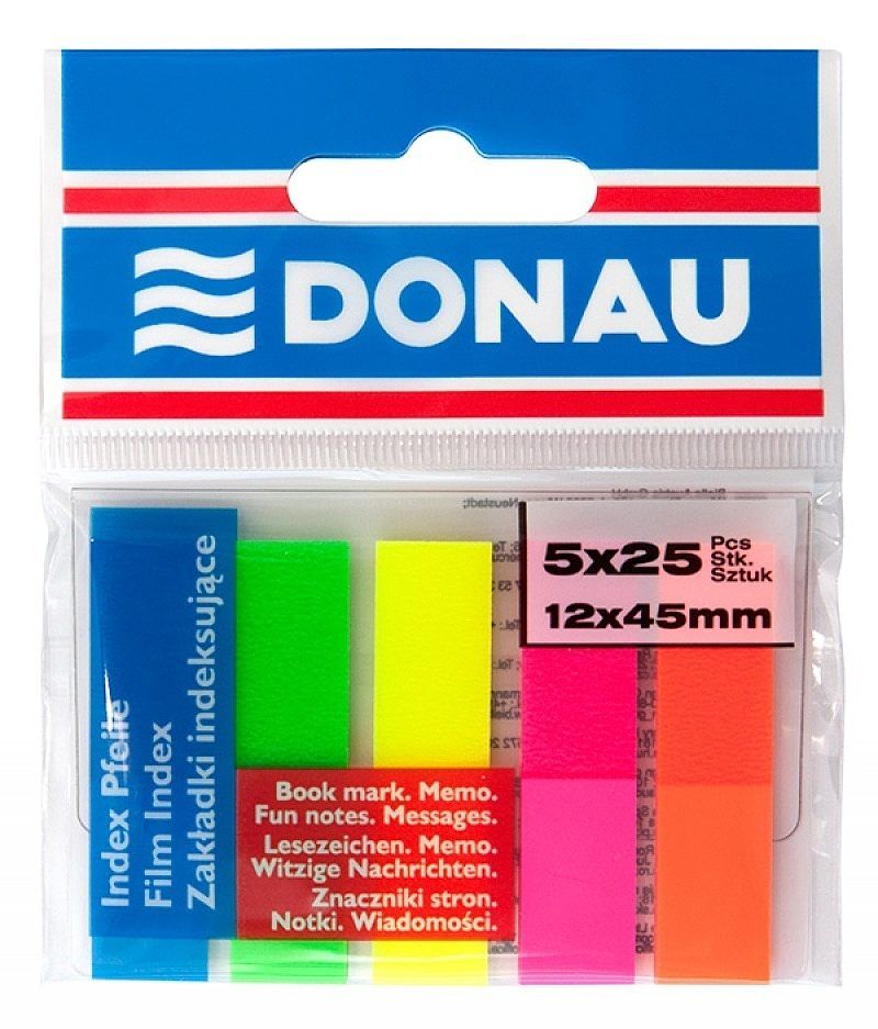 Zakładki indeksujące donau pp 5 kolorów