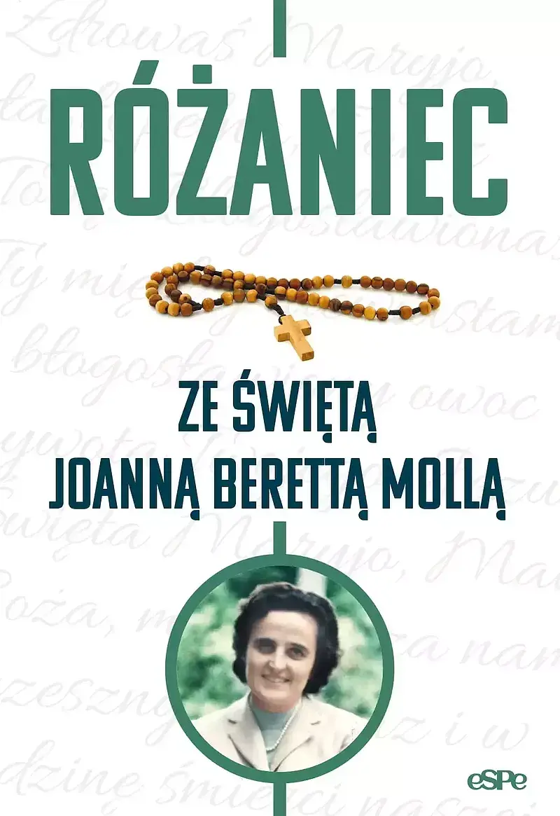 Różaniec ze świętą joanną berettą mollą