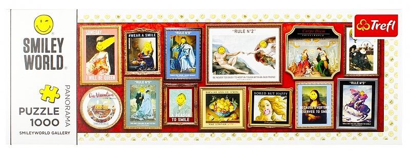 Puzzle 1000 panorama smiley with fee 29053