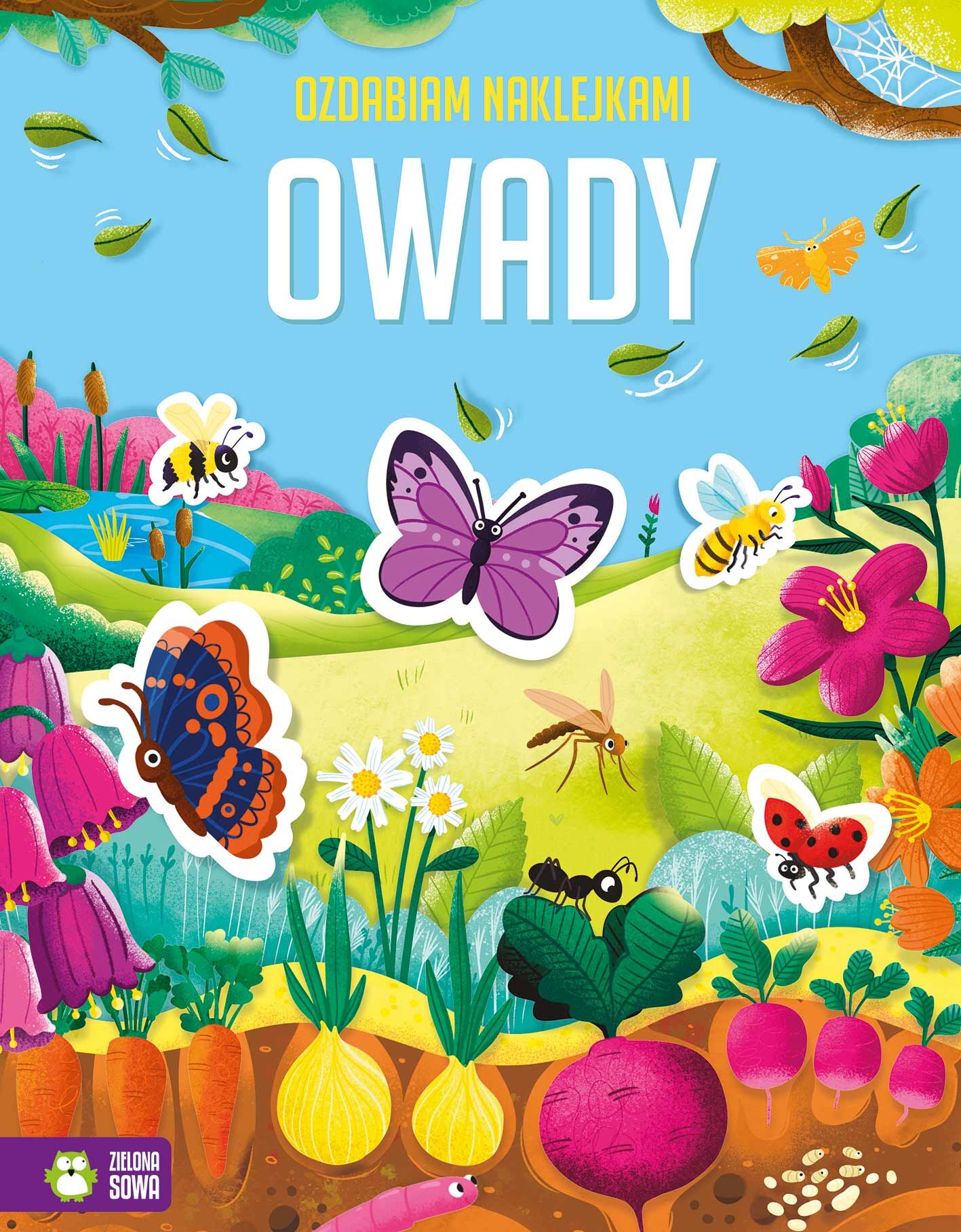 Ozdabiam naklejkami. Owady