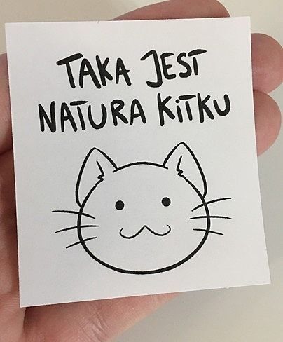 Kubek - czerwony środek - Taka jest natura kitku