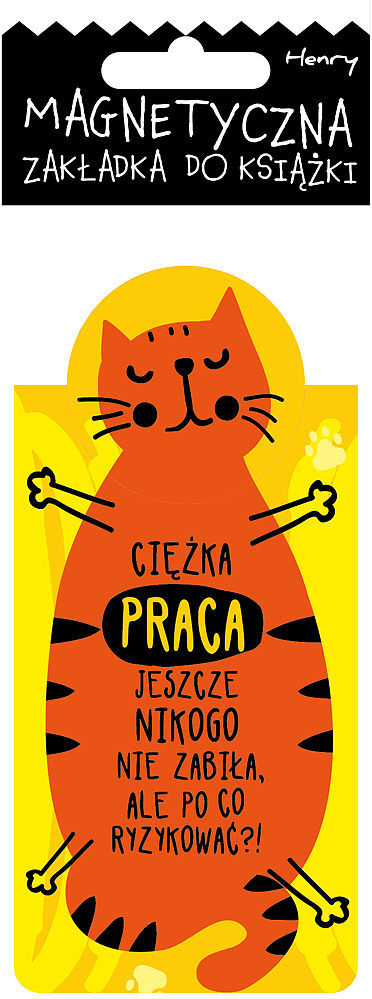 Zakładka magnetyczna kot praca